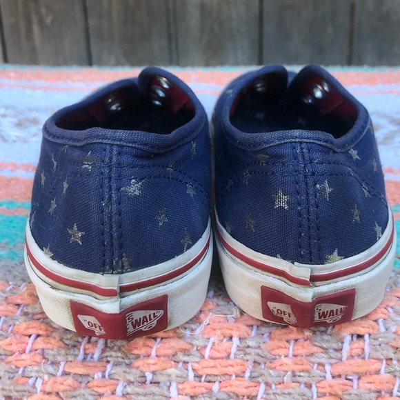 Vans star red/wht/blue low top vans Kids 1.5 - Picture 4 of 6